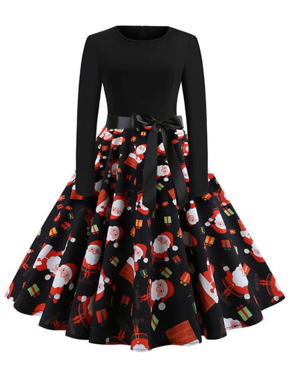 Christmas Robe Swing Pinup Elegant Party Dress