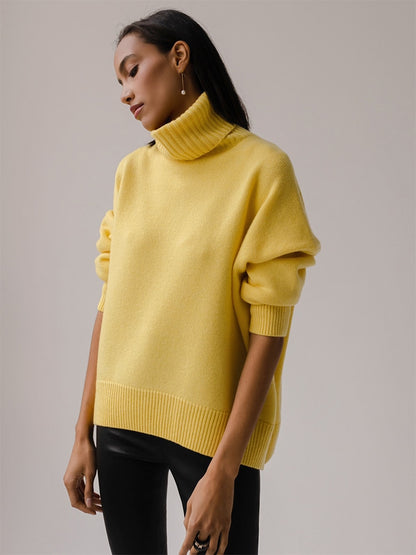 Knitted O-neck Loose Pullovers