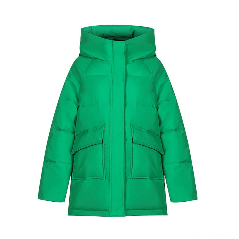 Warm Loose Hooded Coat