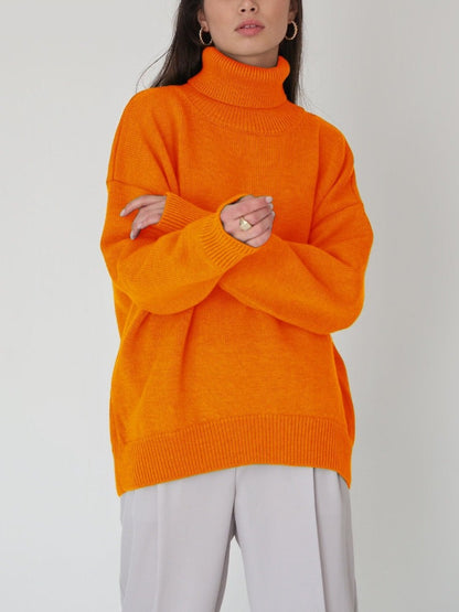 Oversized Women Turtleneck Sweater