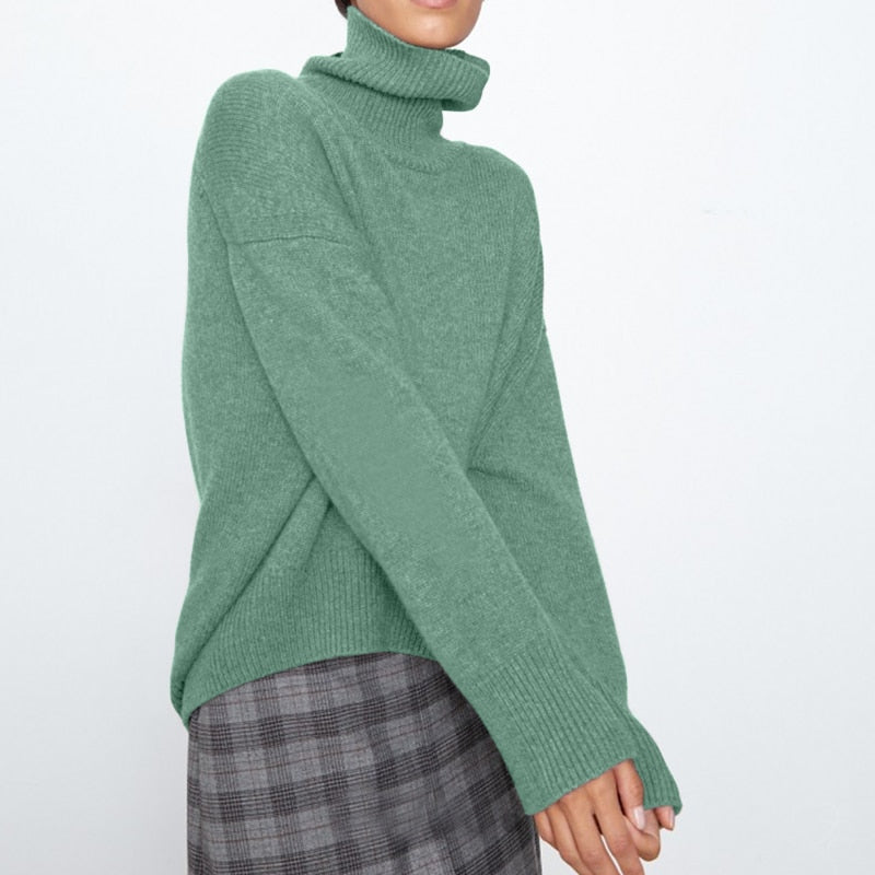Cashmere Elegant Turtle Neck Women Sweater