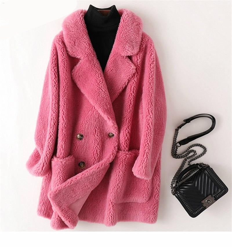 Elegant Loose Large Fur Coat
