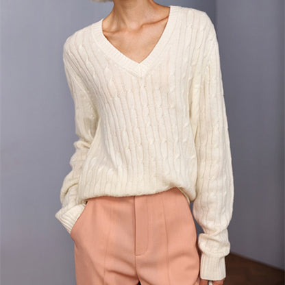Long Sleeve Cable Knitwear
