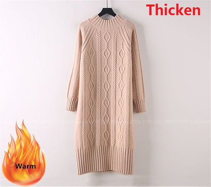 Thicken Plus Velvet Sweater Dress