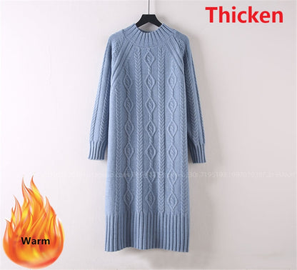 Thicken Plus Velvet Sweater Dress