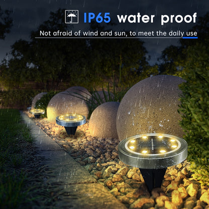 SolarBrite Disk Lights - Solar Lights for Your Garden