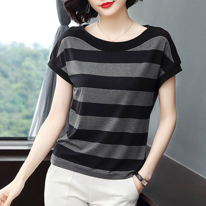 Striped Short-Sleeved T-shirt