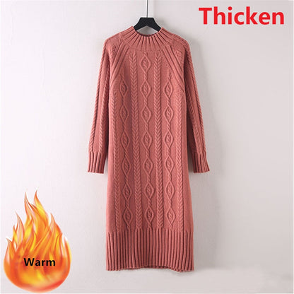 Thicken Plus Velvet Sweater Dress