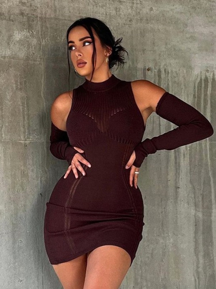 Sexy Cut Out Knitted Dress