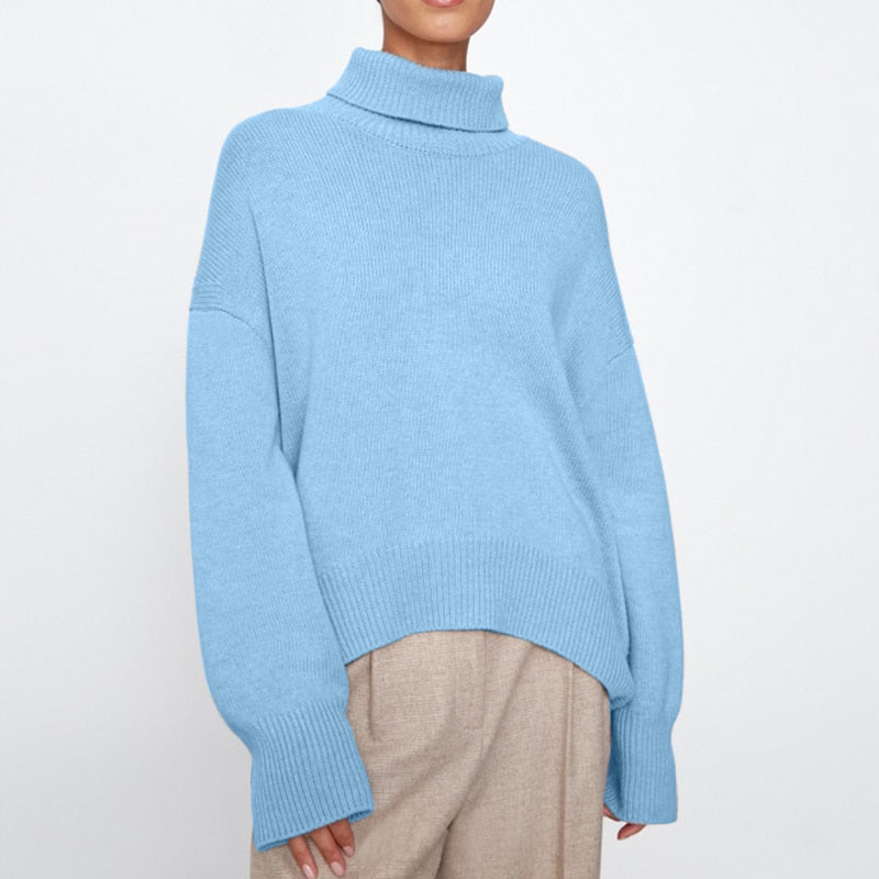 Cashmere Elegant Turtle Neck Women Sweater