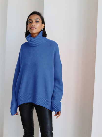 Knitted O-neck Loose Pullovers