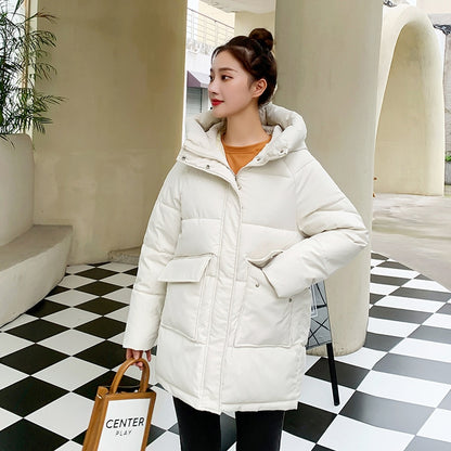 Warm Loose Hooded Coat