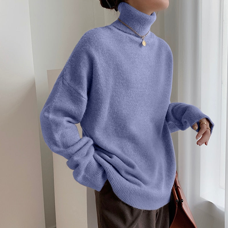 Cashmere Elegant Turtle Neck Women Sweater