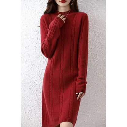 Cashmere Wool Knitted Dress