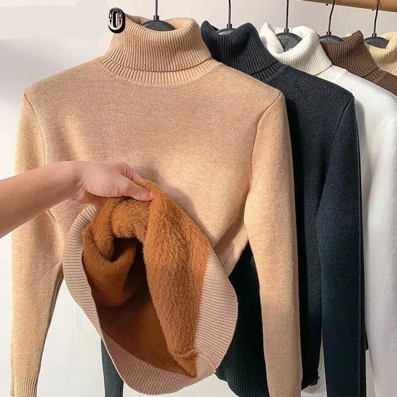 Loose Basic Turtle Neck Winter Sweater