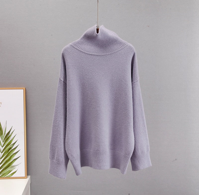 Chic Turtle Neck Autumn Winter Sweater