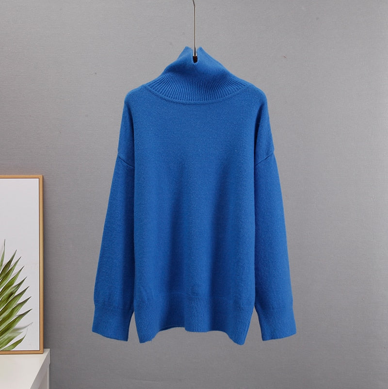 Chic Turtle Neck Autumn Winter Sweater