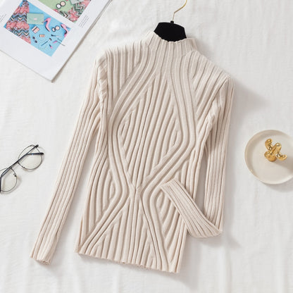 Knitted Pullover Long Sleeve Sweater