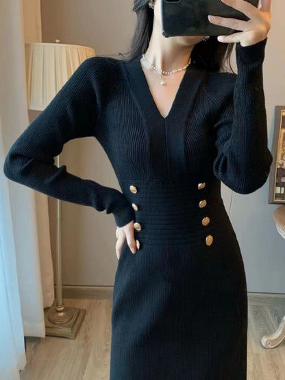 Winter Elegant Knitted Dress