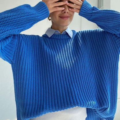 Chunky Ribbed Knit Sweater